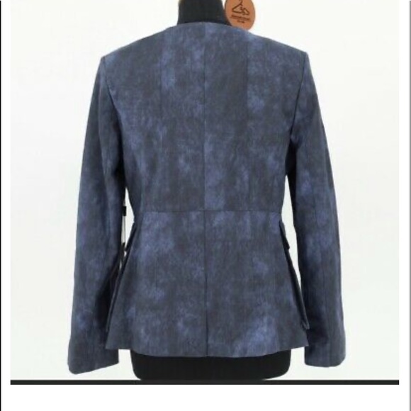 DKNY Collarless Patch Flap Pocket Blazer - Picture 3 of 5